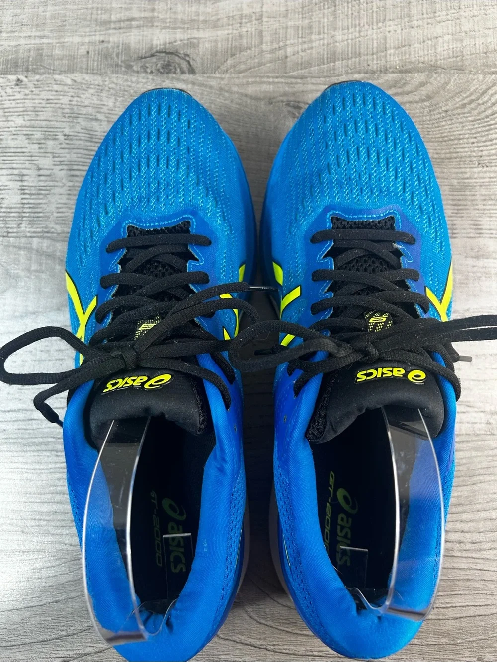 ASICS GT-2000 9 Men’s Blue & Lime Running Shoes Size 11.5 Sneakers Athletic